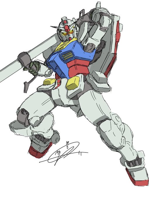 「rx-78-2 holding sword」Fan Art(Latest)