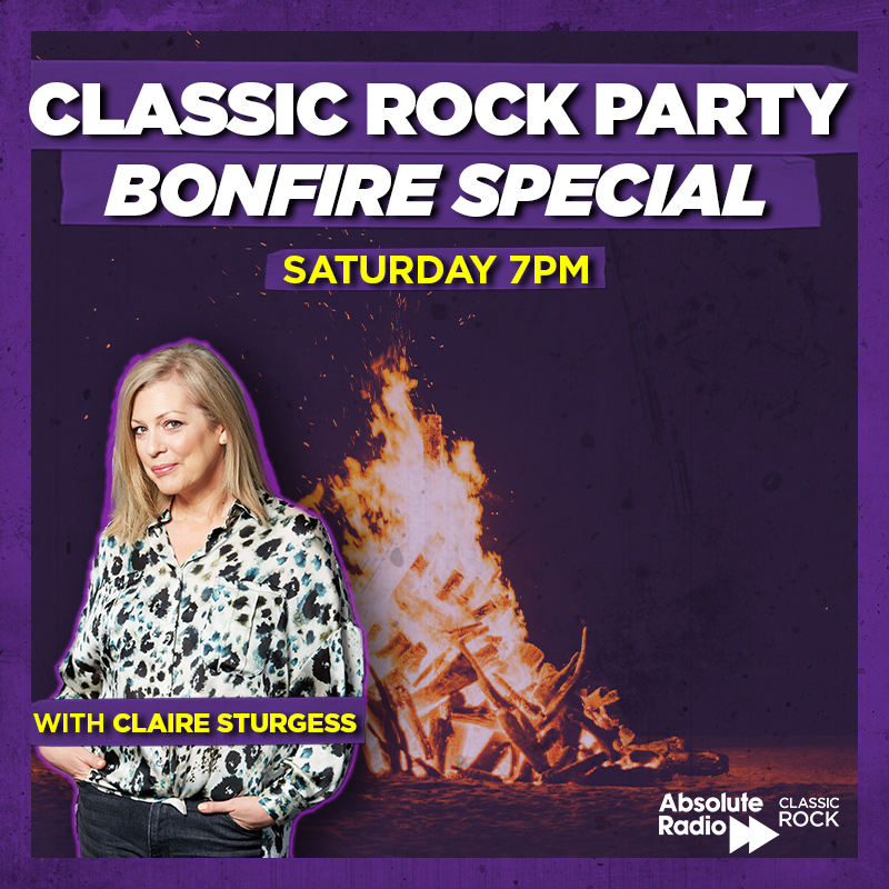 Join us tomorrow night for a BONFIRE SPECIAL on the Classic Rock Party as <a href="/thesturge/">Claire Sturgess</a> plays the soundtrack to your fireworks 🎶 

7PM on Absolute Classic Rock and <a href="/absoluteradio/">Absolute Radio</a>!