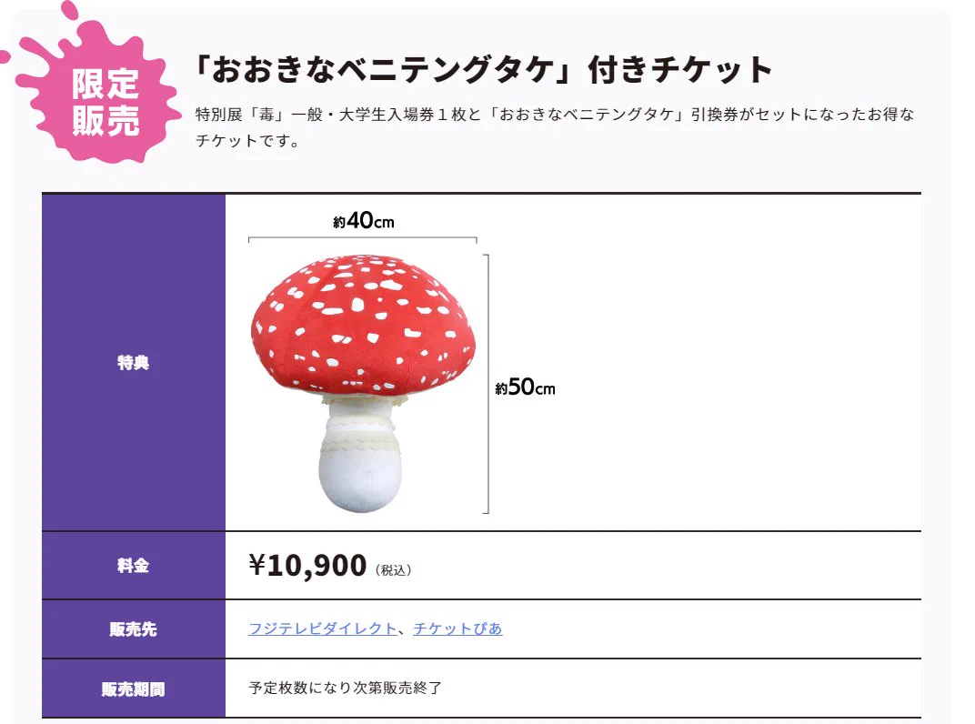 国立科学博物館特別展「毒」。おまけでベニテングタケがついてくる！？