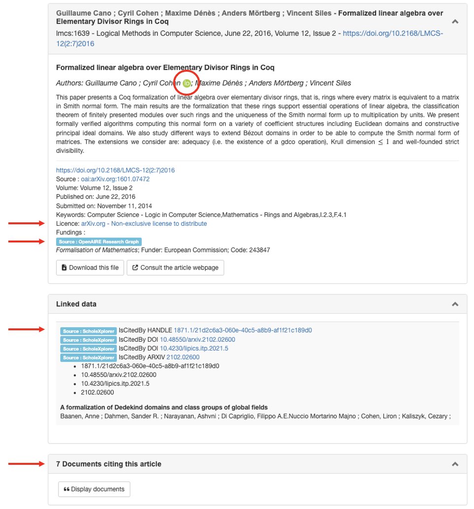 episciences's tweet image. The metadata of articles published on @episciences are automatically enriched using @OpenAIRE_eu #OpenAIRE_Nexus  #OpenScience ccsd.cnrs.fr/en/2022/11/art…