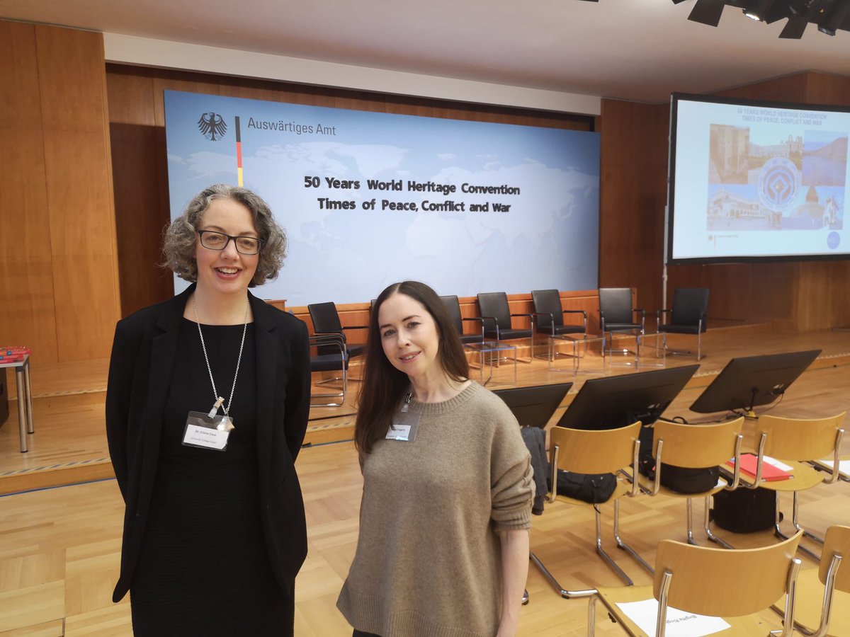 Looking forward to launch of book, 50 years WH Convention, at German Federal Office, Berlin, here with IreneFogerty and all the team #worldheritage #GermanFederalOffice