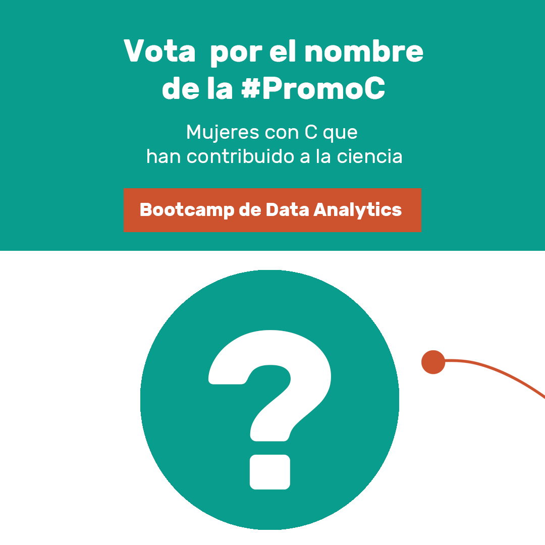 Adalab_Digital's tweet photo. Hoy es viernes de homenajear a una #mujer #científica cuyo nombre/apellido empiece por la letra C.
Toca bautizar a la 3ª promo del Bootcamp #DataAnalytics (#PromoC) y tras una 1ª ronda de votos con alumnas es el turno de que vote Twitter.
🧵 ¡Vamos! https://t.co/0ufJ852AYK