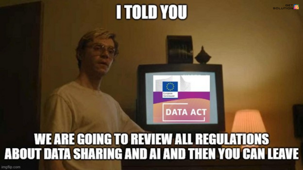 Getsolution_IT's tweet photo. La presidenza del #ConsiglioUE ha presentato le prime revisioni al testo originale del #DataAct. In arrivo anche il nuovo regolamento sull’utilizzo dell’#AI in Europa. https://t.co/X8Cz5R5mZF