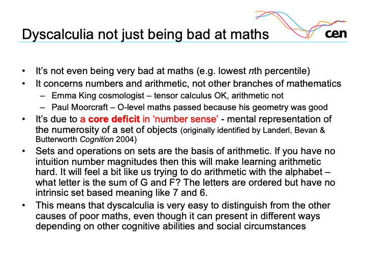 From my talk at Specific Learning Difficulties Network (Scotland)