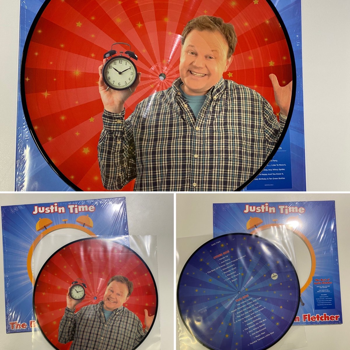 #newmuscfriday Justin's new #vinyl picture disc, 'Justin Time' is out today and features his best known songs like 'Hands Up' and 'Just Party' as well as sing-along nursery rhymes 'The Wheels On The Bus', 'Incy Wincy Spider' 'The Hokey Cokey' &amp; loads more!
justinfletcher.lnk.to/justintime