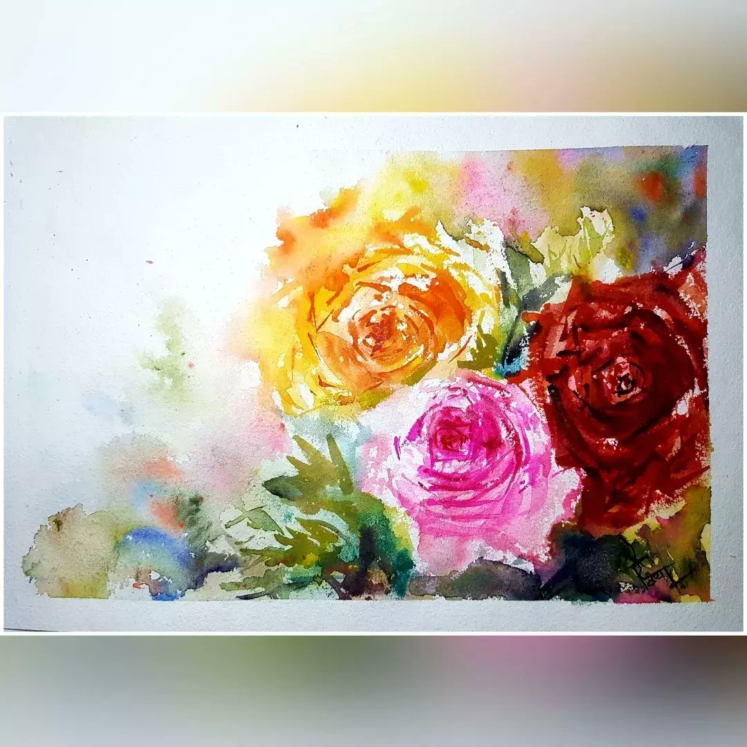 Random Roses !❤
Watercolor'22 
A4 Size
#roses #rosesareforeever #florals #artist #underthefloralspell #floralhomedecor #flowerpainting #watercolor #flowerartwor #flowerart #looseflorals #forflowerlovers #flowers #paintingflowers 
 #watercolor_daily #watercolorgallery #waterblog