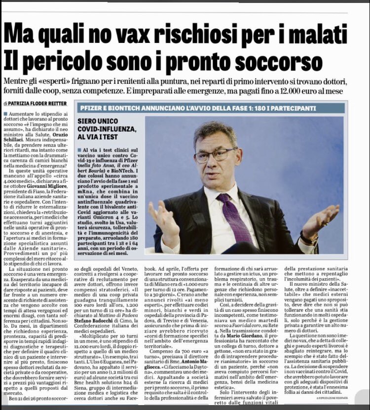 katiabaciabbrac's tweet photo. Che dire !!! 
#iomivaccino
#novaccinoobliggatorio
#NoGreenPass

#over50 #over60
#Vaccino #vaccini
#Covid_19 #COVID19
#omicron #Omicron5 
#greenpass #quartadose 
#NOVaccinePassports #novaccino 
#dannidelvaccino 
#novax #cardiaci #miocardite
#terapiaintensiva https://t.co/SNgBywCgTN
