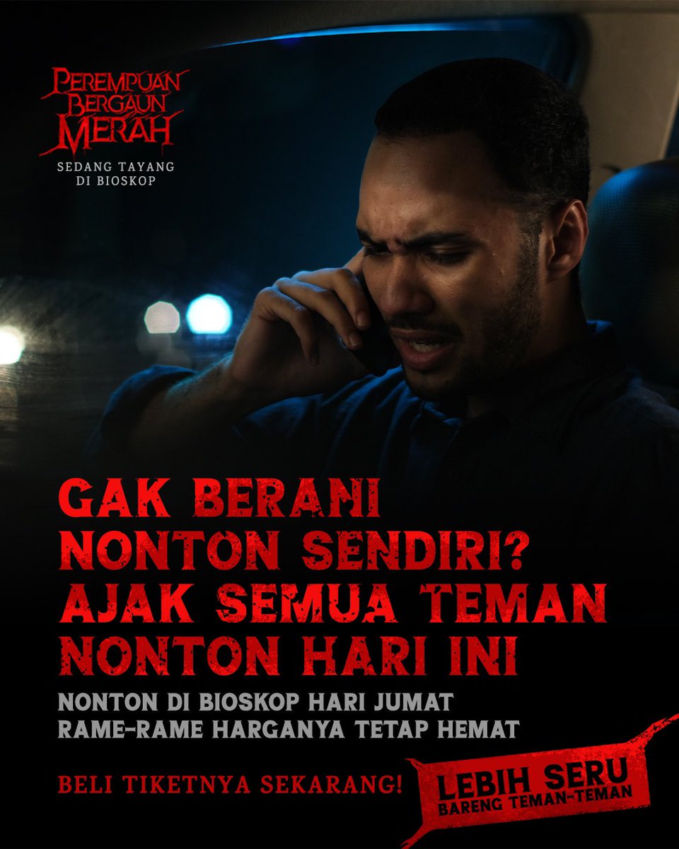 frontierpicture's tweet photo. Nonton hari jumat yakin lebih hemat.

Perempuan Bergaun Merah

Sedang tayang di Bioskop https://t.co/uefYk3s0u1