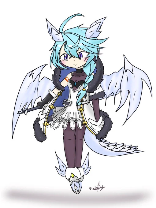 #いい推しの日初めて描いたシェフィちゃんpixivから発掘できたぞッ約2年でどれだけ成長できたか… 