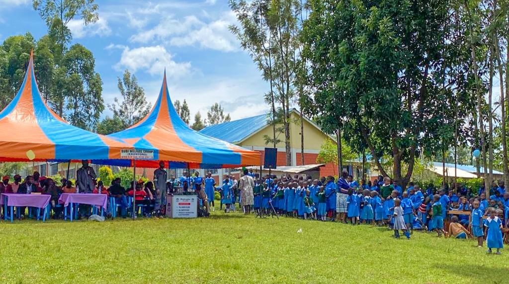 KEWASNET's tweet photo. #KEWASNET, represented by Susan Masila, the Programme's Specialist, is taking part in the official commissioning of @IscodKenya's (the 2021 #MarketPlace winners and this year's first runners-up) school water supply project in Kisii County. https://t.co/o3ZIsiusxd