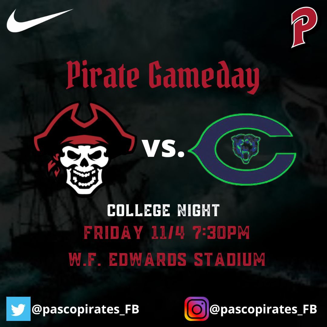 🚨GAMEDAY🚨 🏴‍☠️🏴‍☠️🏴‍☠️🏴‍☠️🏴‍☠️🏴‍☠️🏴‍☠️🏴‍☠️ #SailsUp #WeArePasco
