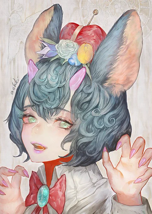 #イラストを4枚貼ると秋風に乗って絵柄を好いてくれる人の元へ届くらしい 