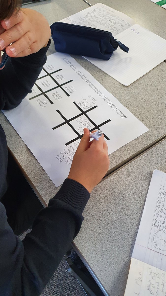 MrRobHistory's tweet image. The simplest tasks can make for excellent retrieval practice. This game of Noughts and Crosses was very well received and appealed to their competitive nature. Students liked being asked to retrieve knowledge from their previous unit.
