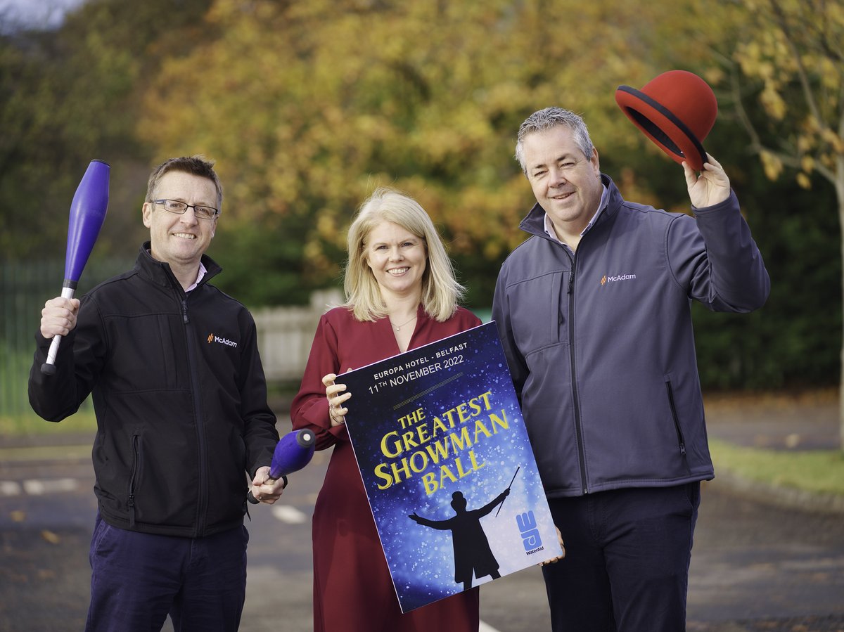 1/3 One week to go until the WaterAid NI Greatest showman Ball!

NI Water is proud to lead the local WaterAid NI Committee and is looking forward to a night full of sparkle hosted by top broadcaster Pete Snodden and fantastic local comedian Paddy McDonnell.