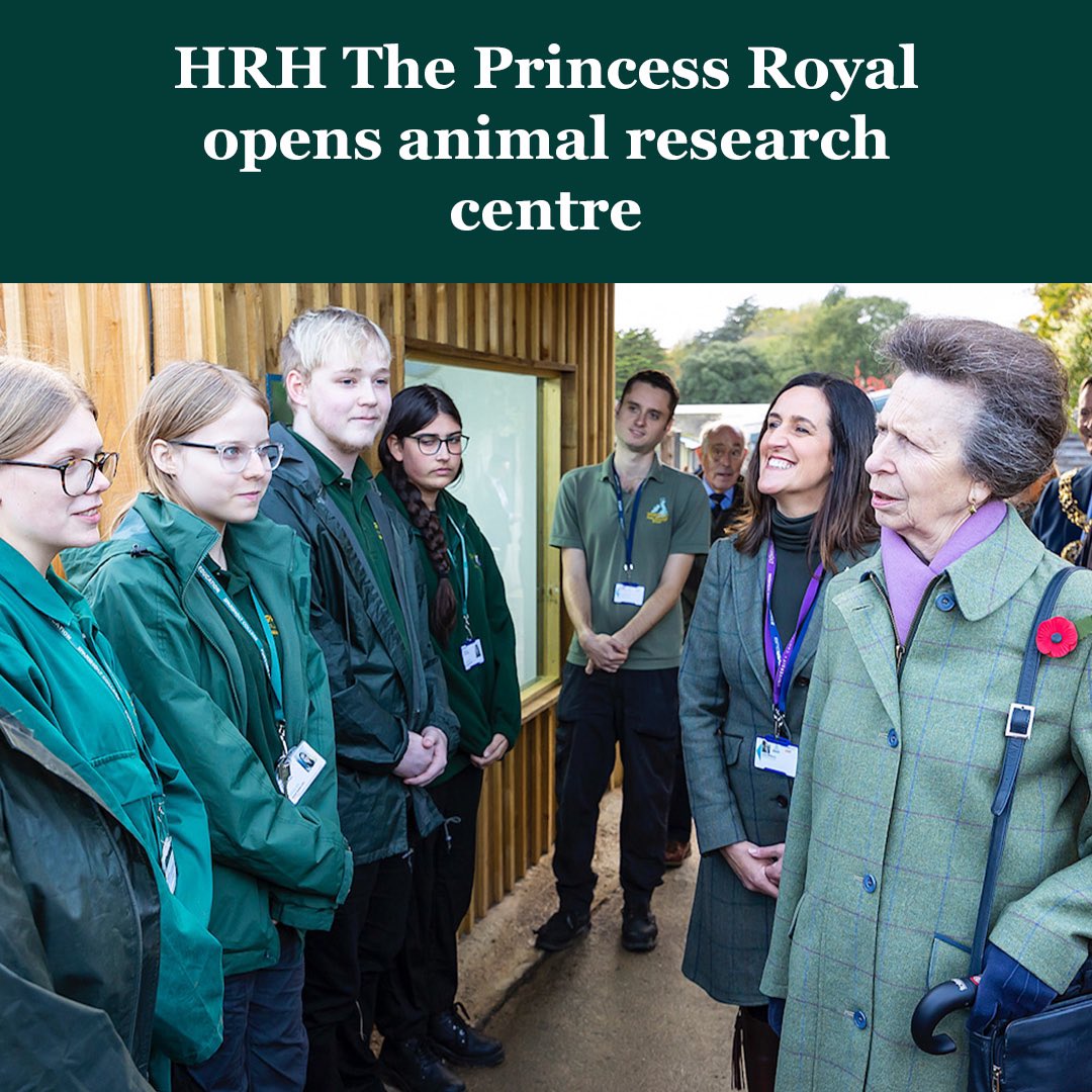 Sparsholt College Group was delighted to welcome HRH The Princess Royal and distinguished guests to its Sparsholt Campus on Tuesday 1 November to officially open The Animal Health & Welfare Research Centre (AHWRC).