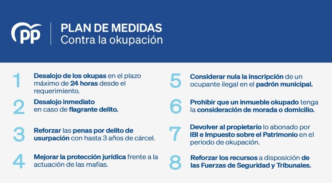 InmaSanzO's tweet photo. 🔵La izquierda de nuevo protegiendo a los okupas.

A todo esto ayer el PSOE votó en contra 👇 https://t.co/LLrqMKweIJ