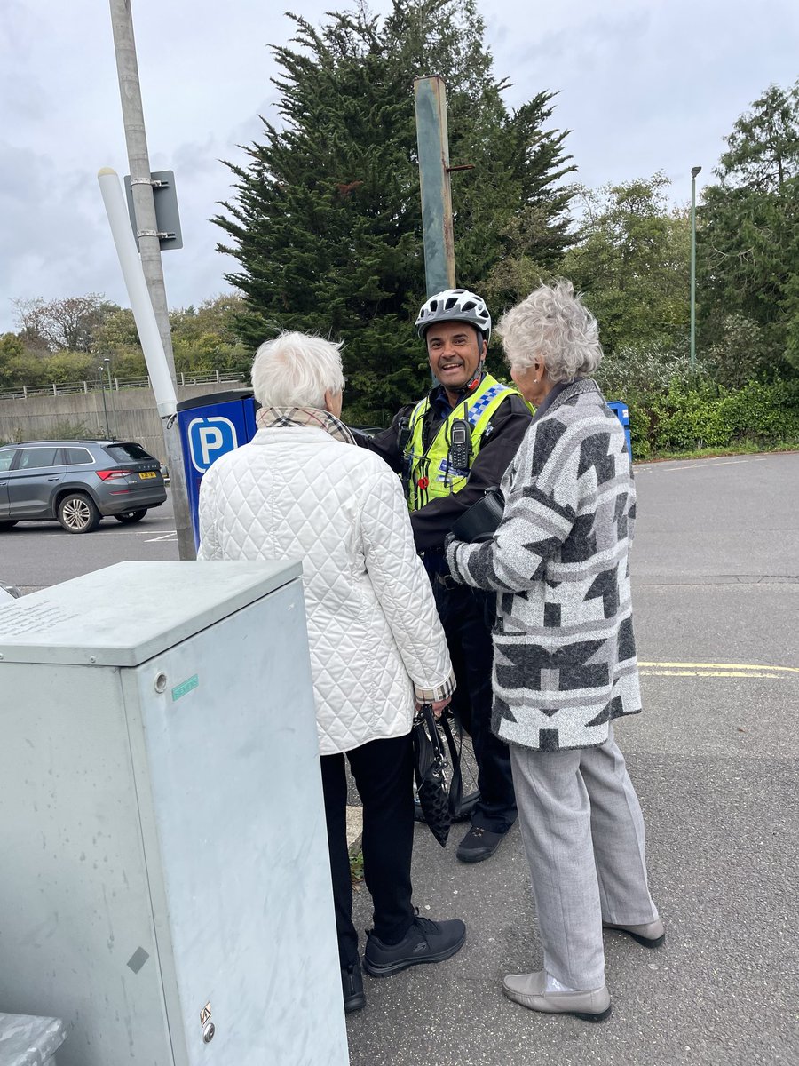 PCSO Harold has been out today in Westbourne. I was able to help two members of the public who needed support with “pay by car” for their parking. Useful learning opportunity for myself as well