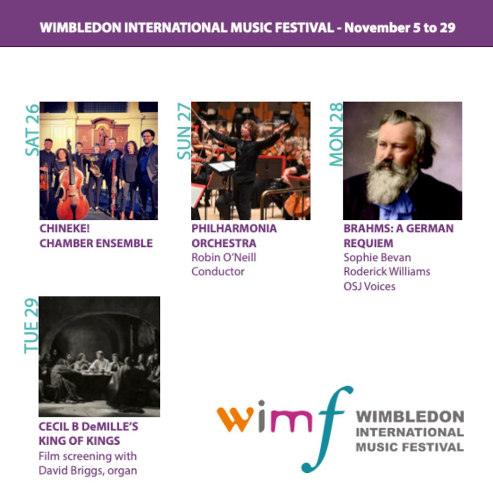 #WIMF2022 is here 🎶

You can now see our calendar of events in our social media. More info in the link on our bio! 

See you there 🙌🏼 

#classicalmusic #musicfestival #orchestralmusic #ensemblemusic #wimbledon2022 #wimbledonvillage #livenow