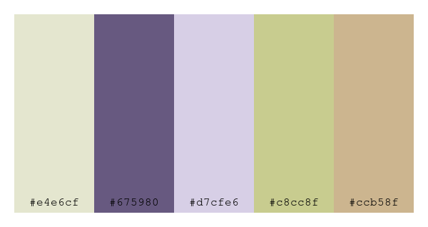 ColPaletteBot's tweet photo. Beep beep, here's a pretty color palette for you!
color-scheme.js parameters used:
- hue: 275
- variation: soft
- colors: #e4e6cf, #675980, #d7cfe6, #c8cc8f, #ccb58f
Have a lovely day!
#twitterbot #colorpalette #colors #palette #prettycolors https://t.co/A9WfXsUTxm