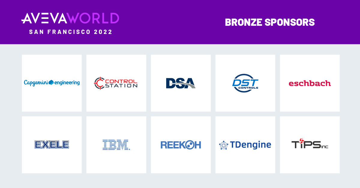 #AVEVAWorld is almost here! Join us, and our Bronze Sponsors, at AVEVA World, November 14-17. Register today! bit.ly/3NxGecB