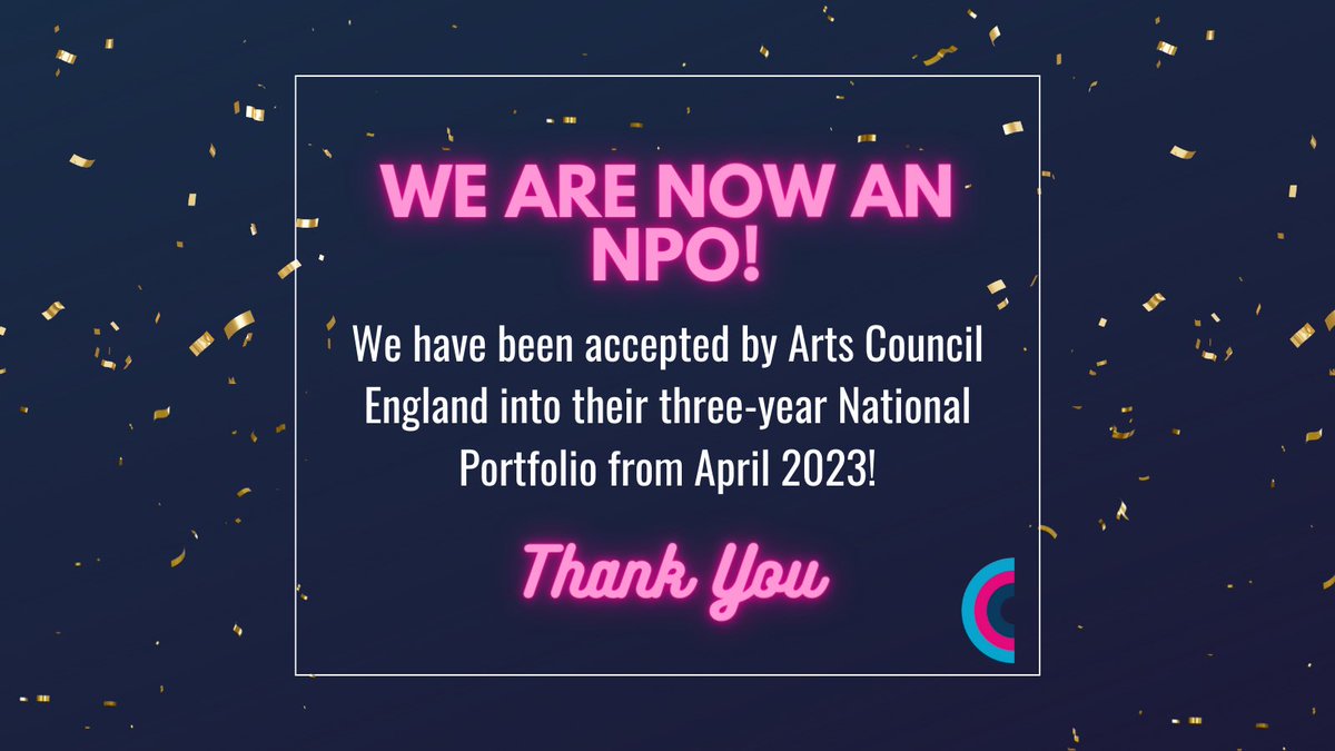 Thank you Arts Council England for our National Portfolio Organisation status! 

We can reach even more of the community &amp; industry to continue to make a change with the support from <a href="/ace_national/">Arts Council England</a> 

#TripleC #TripleCDANC #DisabledCreative #DisabledArtist #NPO #ArtsCouncilEngland