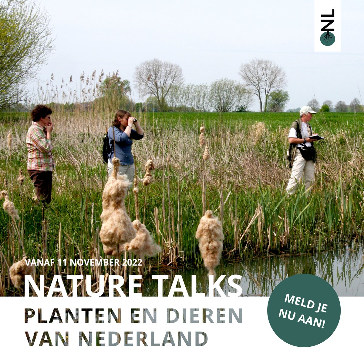 Meer weten over vogels, vlinders, zoogdieren, paddenstoelen en meer? Schrijf je in voor #NatureTalks ! 🍄

In 13 online lessen nemen o.a. Camilla Dreef, Kars Veling en Glenn Lelieveld je mee de natuur in. De eerste les is 11/11 dus meld je snel aan:soortennl.nl/Over-SoortenNL… 😊