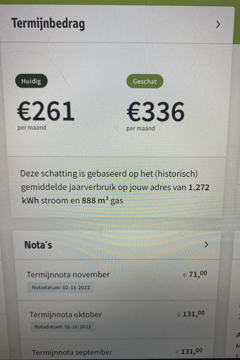 laiaddrums's tweet photo. @Greenchoice Hi @Greenchoice , I am not referring to the email . I was paying until October 131€ ,now that the government gives discount I am being raised my monthly installment without reason. I am not putting the heating on and I’m giving my meter reading every month) https://t.co/AEgrATiz9G