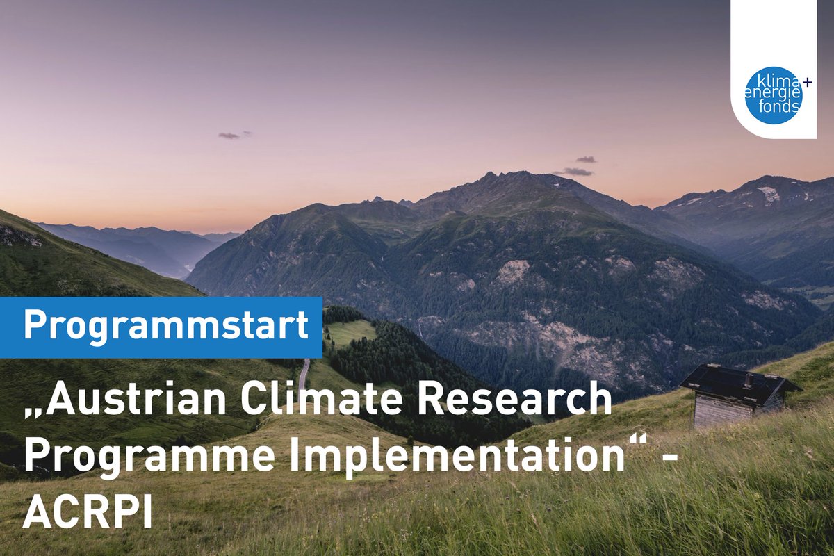 klimafonds's tweet photo. @theresiavogel @ingmarhoebarth @BMKlimaschutz Anpassungsmaßnahmen an den #Klimawandel brauchen rasch wissenschaftliche Grundlagen. Mit unserem neuen Programm #ACRPI unterstützen wir daher nun auch kleinere umsetzungsorientierte Forschungsprojekte in den Bereichen #Klimawandelanpassung& #Klimaschutz. ▶️https://t.co/oeB4rjOzor https://t.co/HsCkRjUblt