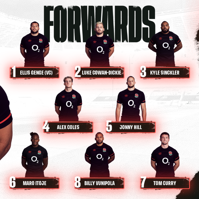 EnglandRugby's tweet photo. Our team for #ENGvARG has been named 🏴󠁧󠁢󠁥󠁮󠁧󠁿

@O2 | #WearTheRose