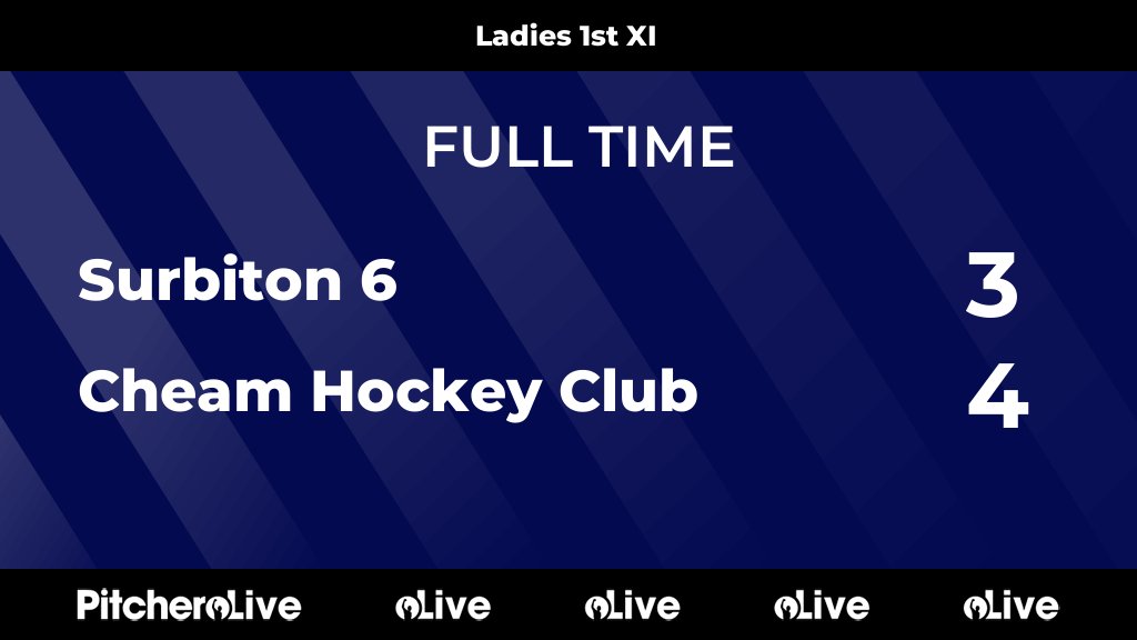 CheamHC's tweet image. FULL TIME: Surbiton 6 3 - 4 Cheam Hockey Club
#SURCHE #Pitchero
cheamhockeyclub.co.uk/teams/120063/m…