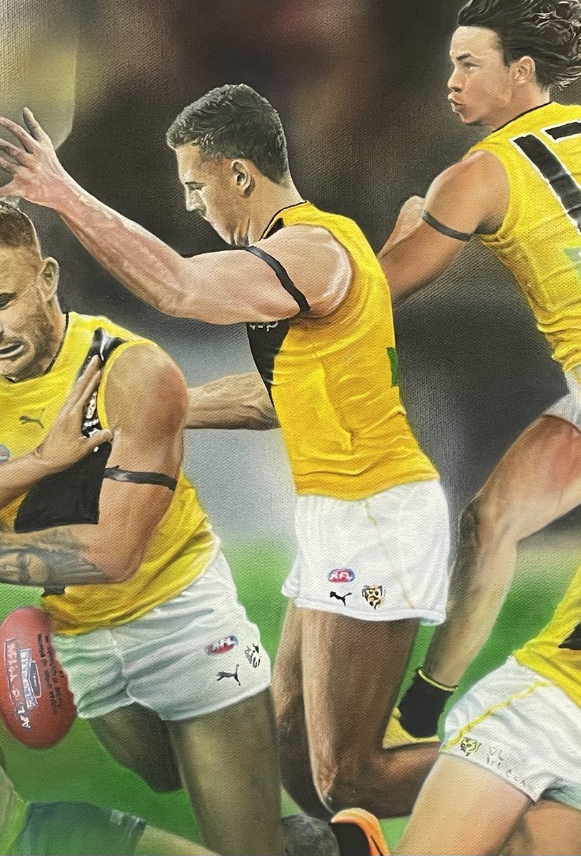 DamienDarroch's tweet photo. @Tigers_of_Old My painting of that goal 💛🖤 https://t.co/Wt2pCf23aP