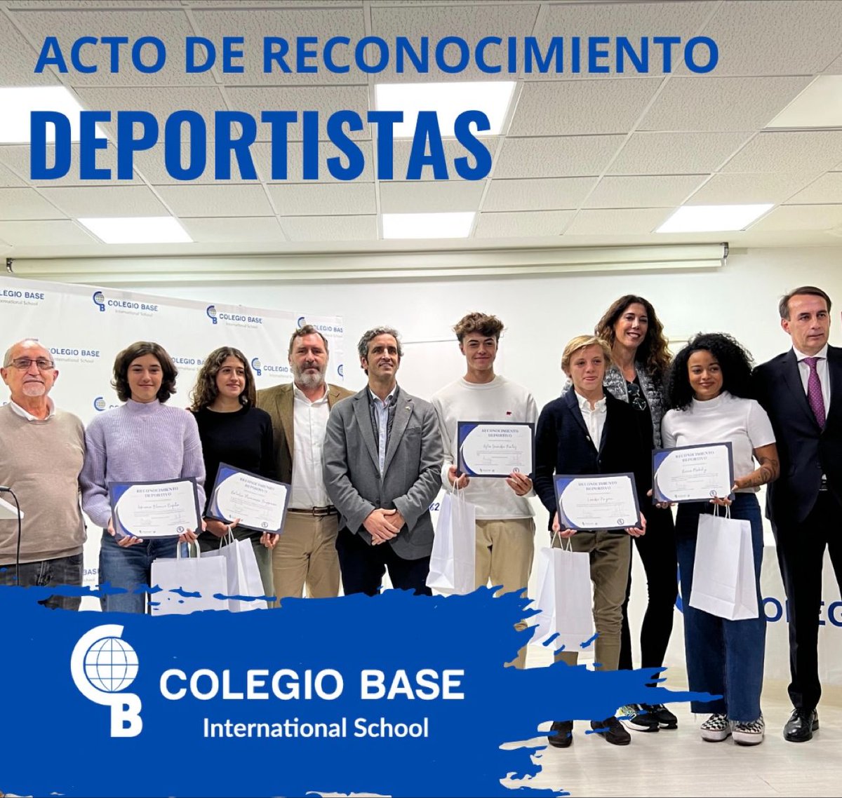 CEYS_Educacion's tweet photo. Felicitamos a los alumnos de @colegiobase por sus extraordinarios #méritosdeportivos. 
¡Enhorabuena Adriana Blanco, Natalie Plamenova, Jimena Blanco_, Astor Snaider, Lander Payne y Nerea Makoly.! 🏆🥇
Gracias @AitorRetolaza @ALCBDS_Ayto @AtletismoMadrid @ISIDROARRANZ https://t.co/Y3iEARzCQ6