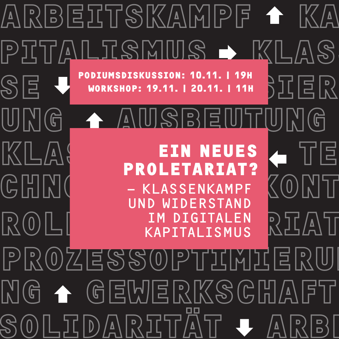 Museum des Kapitalismus (@kapmuseum) on Twitter photo ++SAVE THE DATE++
Am 10.11. machen wir mit unserer Reihe zu "Klassismus und neuer Klassenpolitik" weiter und laden euch zu einer Podiumsdiskussion ein! Zu Gast sind Tatiana López Ayala, Valentin Niebler <a href="/valnb_/">Valentin Niebler @vni@tldr.nettime.org</a> sowie Nicola und Christoph von der <a href="/FAU_Berlin/">FAU Berlin</a>
Infos zum WS folgen! ++SAVE THE DATE++
Am 10.11. machen wir mit unserer Reihe zu "Klassismus und neuer Klassenpolitik" weiter und laden euch zu einer Podiumsdiskussion ein! Zu Gast sind Tatiana López Ayala, Valentin Niebler <a href="/valnb_/">Valentin Niebler @vni@tldr.nettime.org</a> sowie Nicola und Christoph von der <a href="/FAU_Berlin/">FAU Berlin</a>
Infos zum WS folgen!