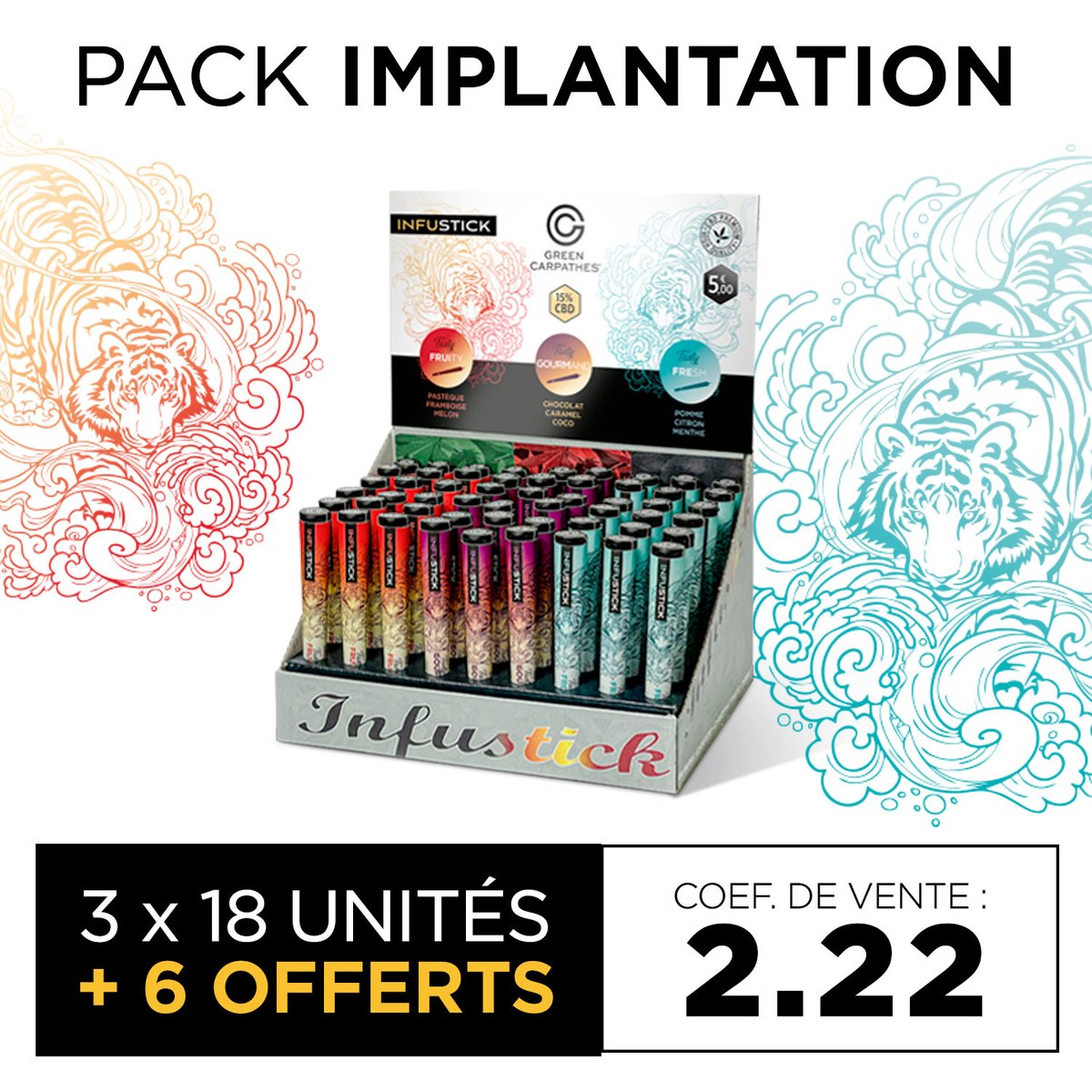 Cbd4Pro1's tweet photo. 🚨 EXCLU CBD4PRO 🚨

Découvrez désormais nos infusticks TASTY aux saveurs inédites !
Fruity🍊 Gourmand🍫 Fresh❄️

Saveurs naturelles - Made in  🇫🇷

On vous donne rdv sur https://t.co/wG3bAgauhb !😉

#cbdfrance #cbdwholesale #cbdshop #franceverte #cbdmovement #cbd #madeinfrance https://t.co/Smdoiph1Ts