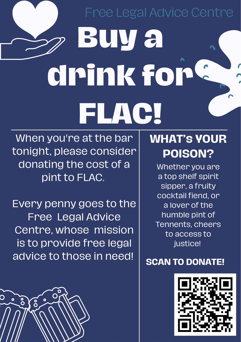 FRI-YAY🎉🍾
Kicked off our first fundraiser at the <a href="/UoEdLawDiploma/">Edinburgh Diploma in Professional Legal Practice</a> mid term spooky social! 

Donations open for all those wishing to have just *one* drink fewer tonight. Buy us a pint or two, no hangovers here!! justgiving.com/campaign/FLAC22