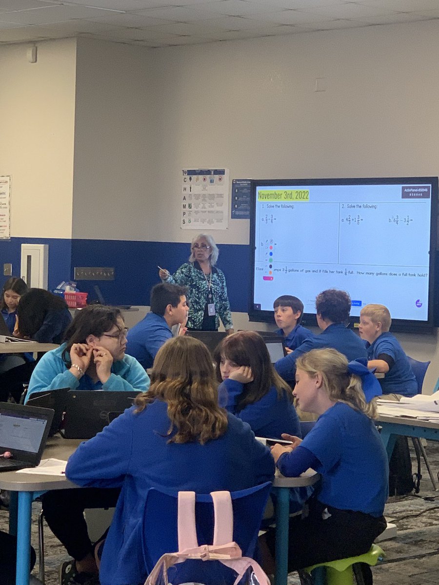 Love that my job allows me work with teachers, students, and their tech tools! Ms.Guzman is hard at work teaching math with @LearnPromethean @BonhamOwls @TechECISD
