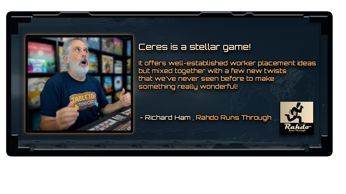 Ceres KS Link: kickstarter.com/projects/24147… Rahdo's Final Thoughts- Ceres: youtube.com/watch?v=_ClktS… #Ceres #Kickstarter #Ceres_Awaits_You 🚀🚀 Thank you @Rahdo !!! :)