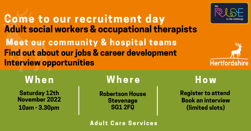 hcccareer's tweet photo. Come and meet our East &amp; North Hertfordshire community and hospital teams.
We'll be available on the day to have a chat about job roles, opportunities and career development within the East and North Hertfordshire area.
