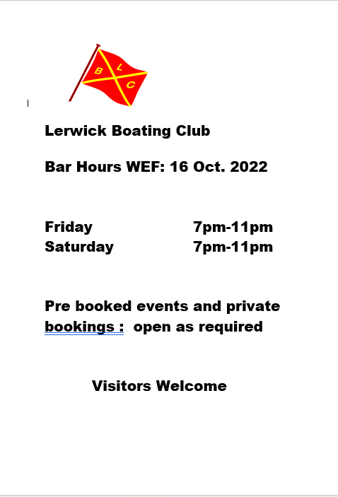 shaynecmcleod1's tweet photo. We have new times that the Lerwick Boating Club will be open through the winter season. Also, on Saturday 19th November we will be holding our second quiz for the winter season. everyone welcome and bring your friends along for an evening of fun and knowledge. #QuizTime https://t.co/XyJ0DkR6do