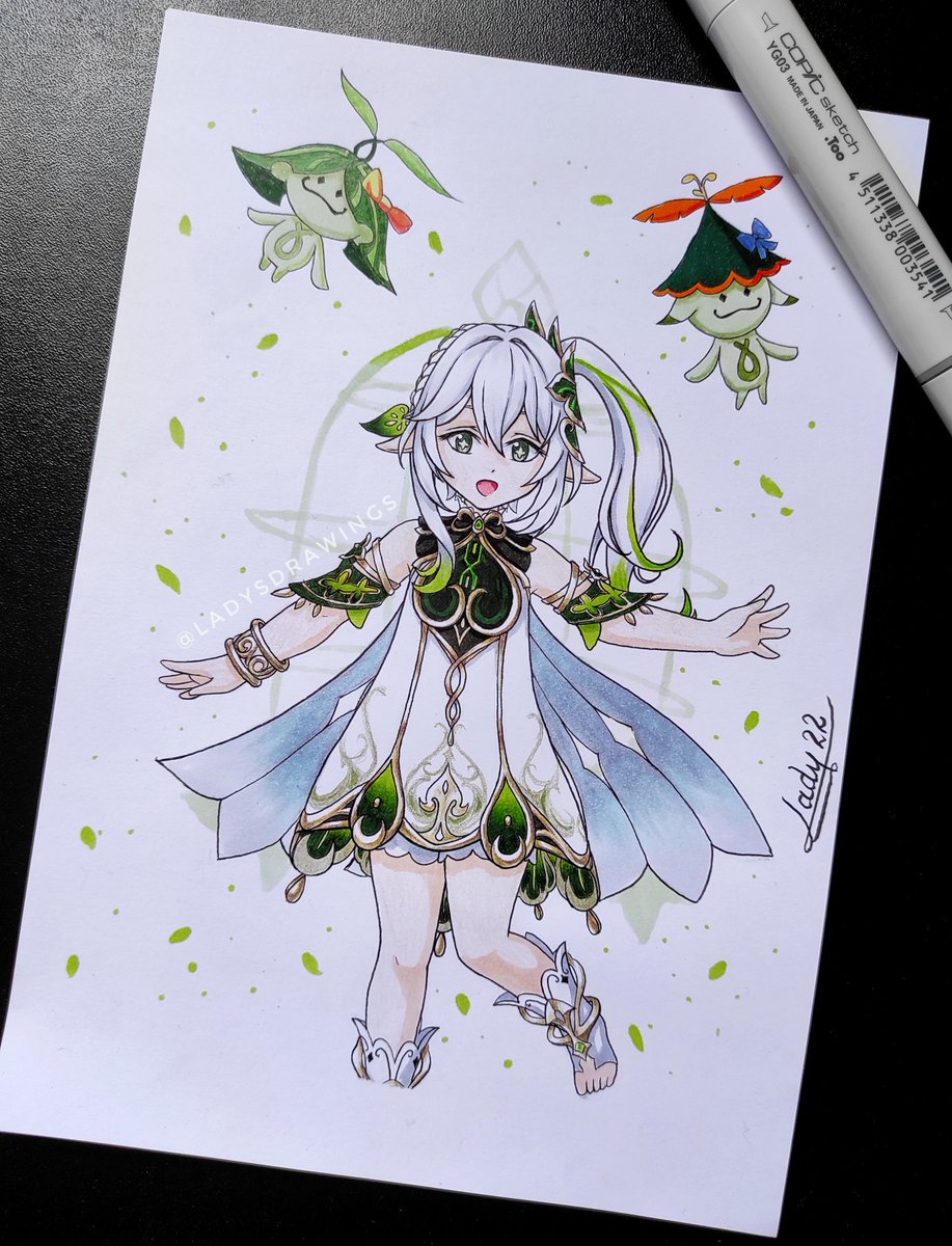 ladysdrawings's tweet photo. "What they say is true: You have to see the world for yourself to appreciate how beautiful it is."
Nahida done! 🥰🌿
Arapacati and Arana as guests 💚

#nahida #lesserlordkusanali #nahidagenshinimpact #genshinimpactfanart #genshin #genshinimpact  #dendro  #artstyle #art #drawings https://t.co/OLOKiIZHMB