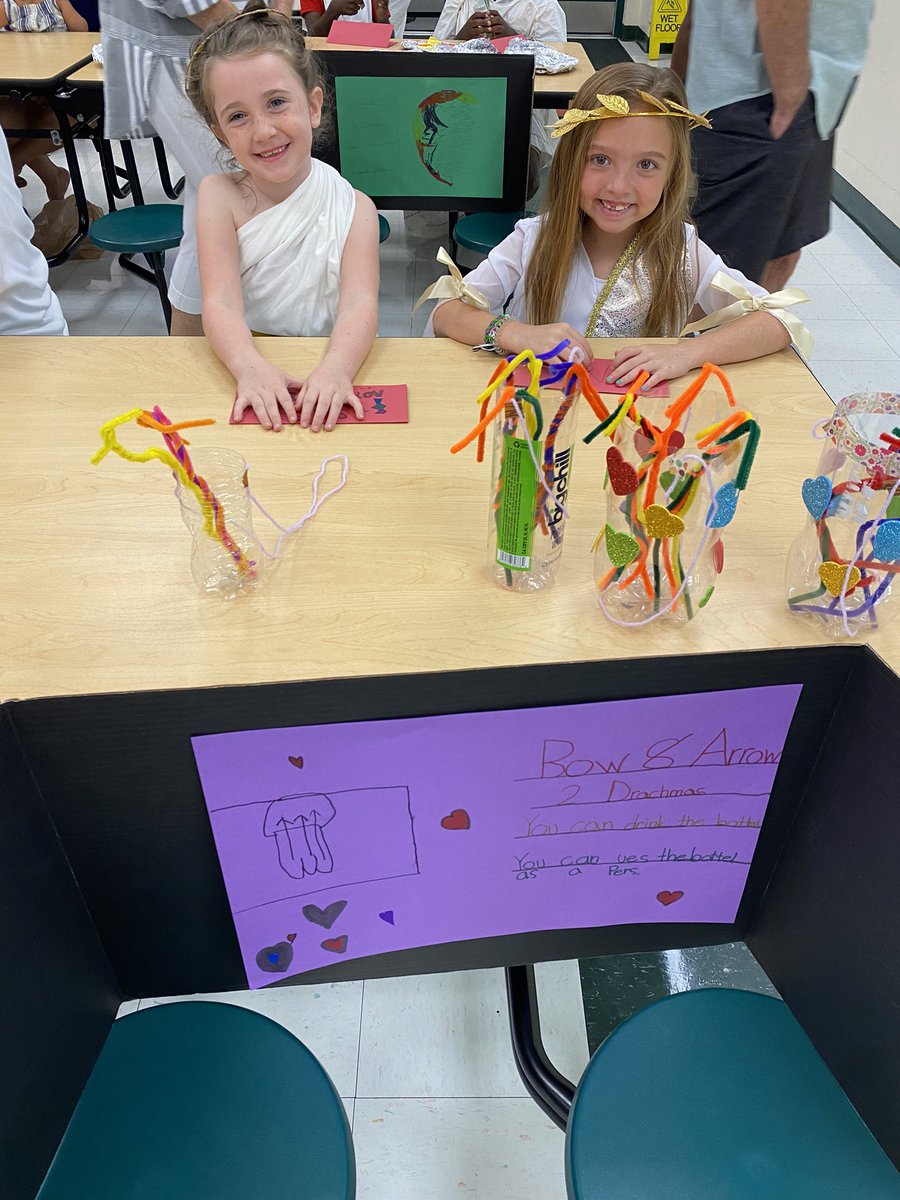 The 2nd Grade Greek Agora <a href="/RosewoodMagnet/">Rosewood Magnet</a> was pawsome! 🐾 Students and families shopped in the marketplace to buy student-created Ancient Greek artifacts. Panthers enjoyed a special appearance by Zeus!