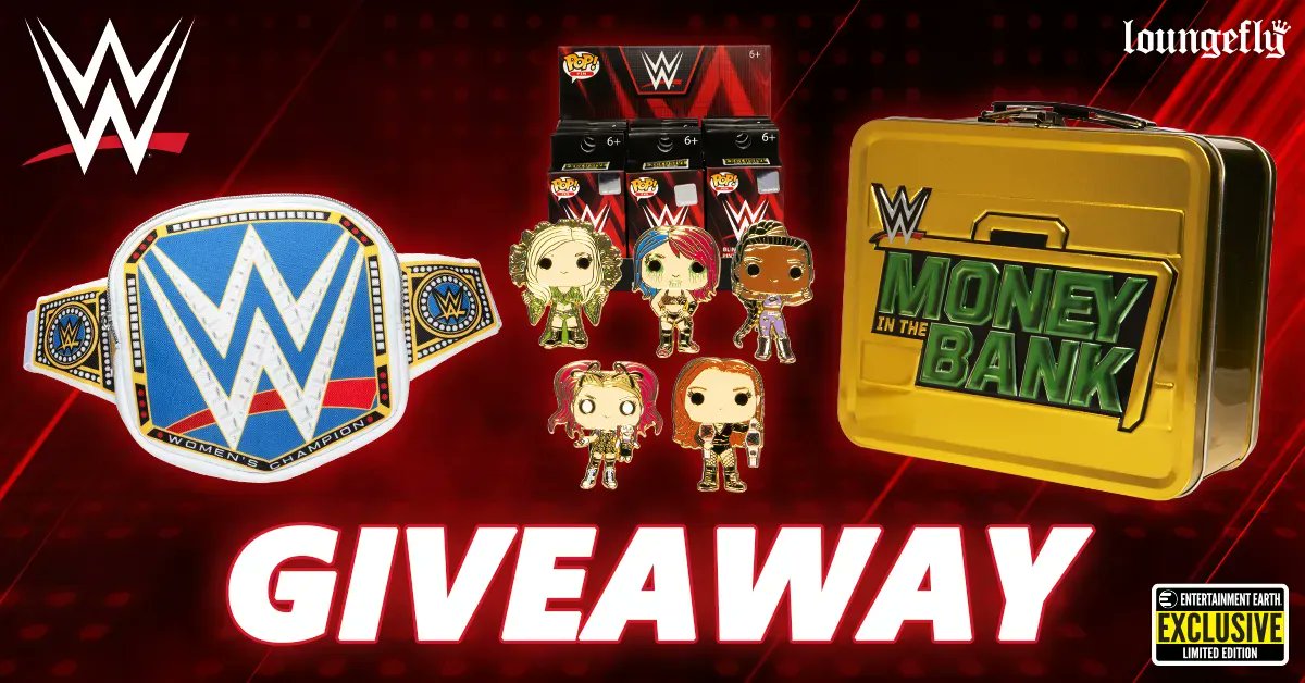 EntEarth's tweet image. Three new @EntEarth @WWE @Loungefly Exclusives just dropped! eearth.us/?l=852vnm 

Wanna win a set? #Giveaway  

To enter:  
1.       Follow @entearth and @WWE
2.       Retweet your favorite WWE moment! 

Winners will be randomly selected on Friday 11/11/22, 12 p.m. PT.