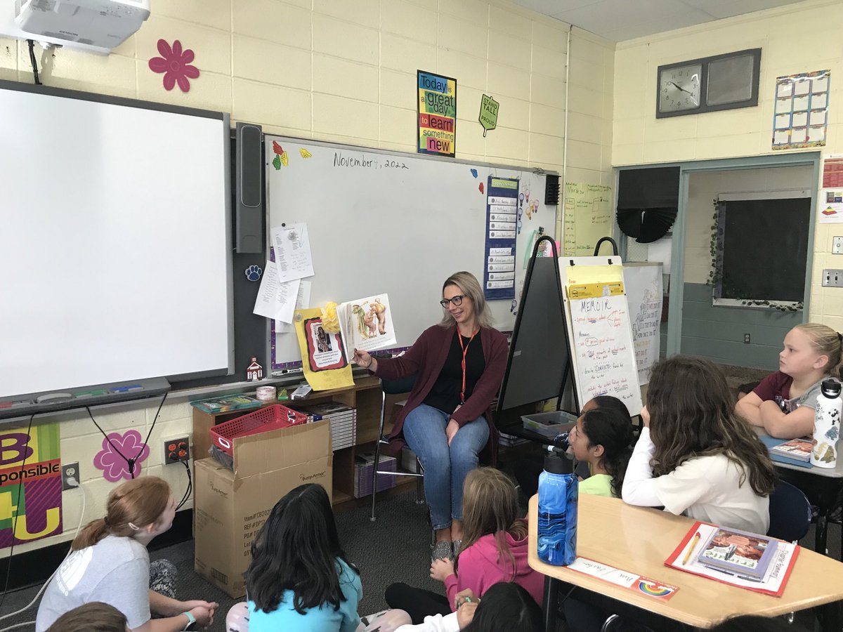 PegMaute's tweet photo. Thank you Mrs. Kolenski for sharing one of your favorite books to engage students in writing a memoir!! ⁦@MtView07836⁩ ⁦@melandyk⁩ https://t.co/rpurTAJAa7