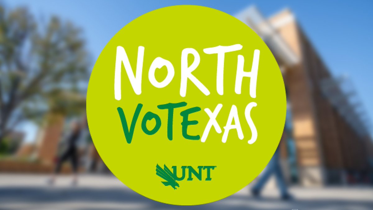 This week's #MeanGreenFridayFacts features VOTE at #UNT. Tuesday, Nov. 8 is election day. We have created a resource for you to find all the information you need to know including voting locations, FAQs and more.

To visit the VOTE at UNT page, visit: studentaffairs.unt.edu/vote
