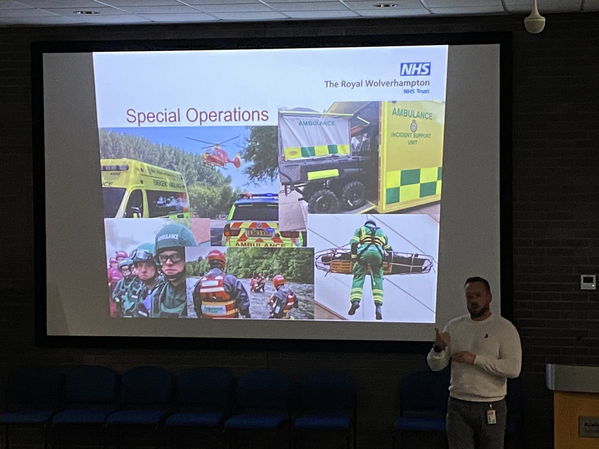 Scott delivering an insight into Paramedic careers. Often a popular career to progress into. As a paramedic, you’ll often be 1 of first to arrive when a patient needs help. It’s a fast-paced, vital role where you’ll need to quickly take charge of the situation to save lives.