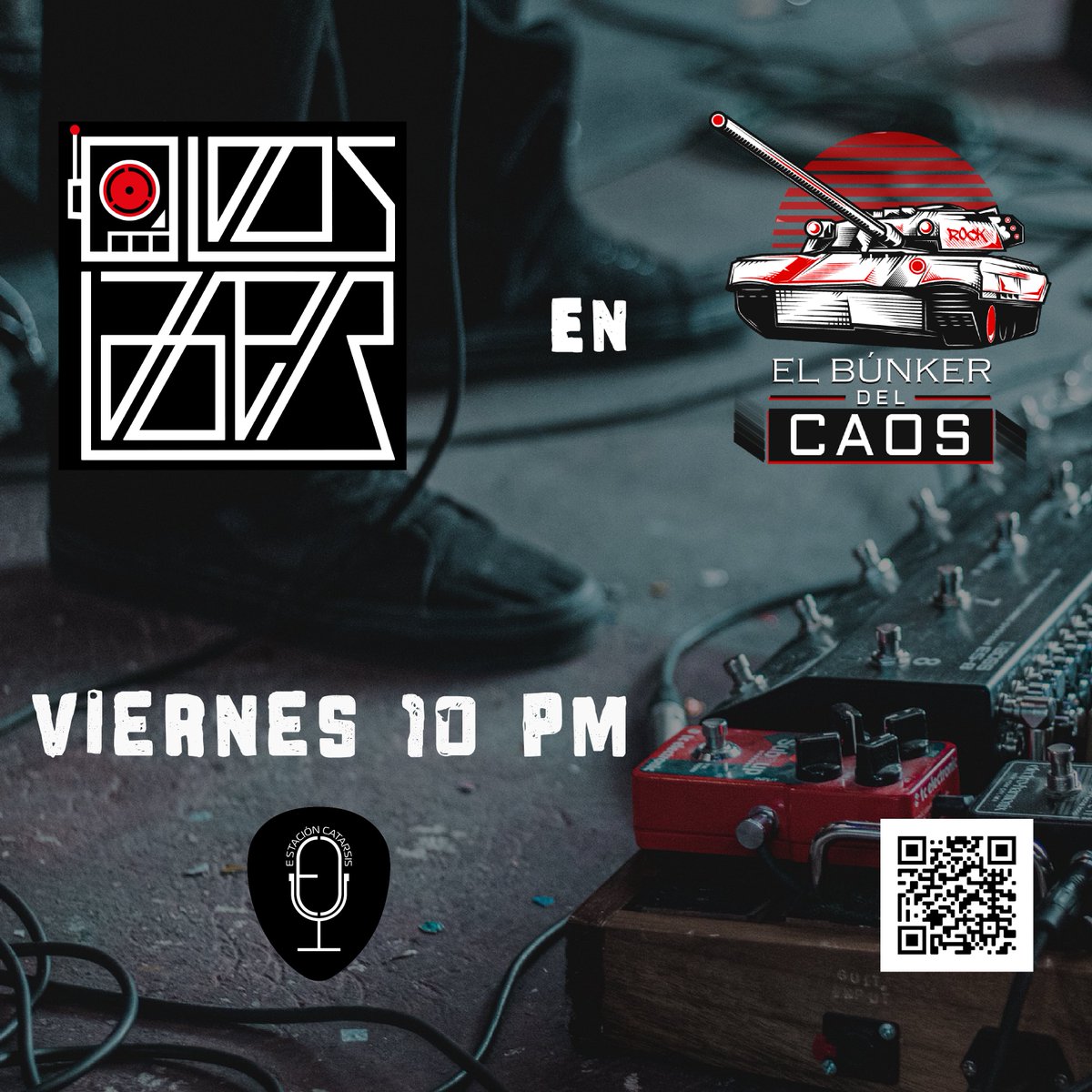 elbunkerdelcaos's tweet photo. Esta noche nos acompañarán @los_lager, así que no olvides darle play a El Búnker del Caos, 10 pm 🎙 por @EstCatarsis. ¡#SacaElRock! 🎸 » https://t.co/mVToqe897c | #LiberaTuMente https://t.co/68xw9ySJ0Q