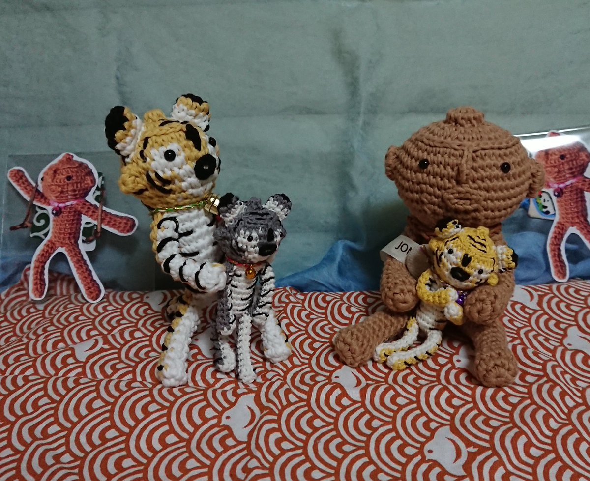 MOMONGA0408's tweet photo. じゃじゃーん！✨🐯🐯🐯
#トラっこ ちゃんにお友だちをお迎えいたしました♪
#BEENS(ビーンズ)さんのナップザックにテンションあがる🌸ぴんくちゃんとトラっこちゃん。
たぁとさん、ビーンズさん ありがとうございます🎶
トラっこは「 トラのもん」のファン😆 https://t.co/YWGggFu3Ok