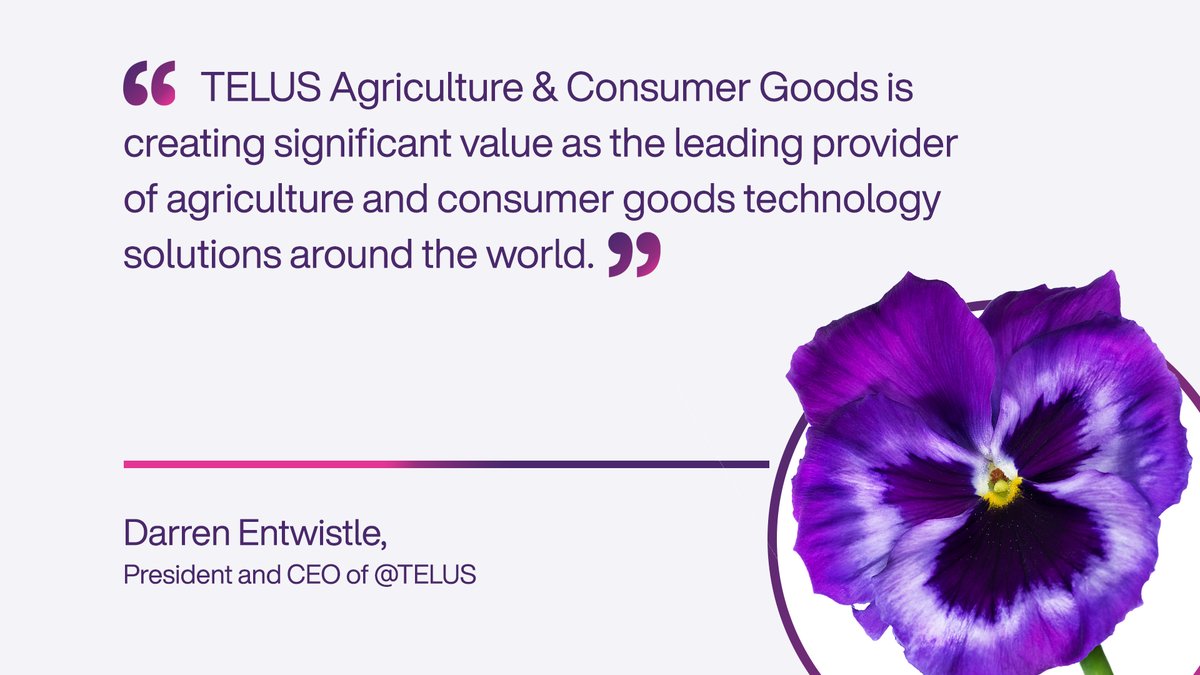 <a href="/TELUSHealth/">TELUS Health</a> .<a href="/TELUS_AGCG/">TELUS Agriculture & Consumer Goods</a> has grown into a global business that is transforming the industry through data analytics.