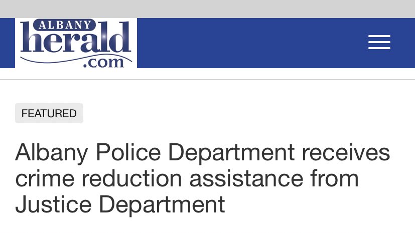 USAO_MDGA's tweet photo. “I applaud the Albany Police Dept.’s commitment to strengthening its tactical approach to policing in order to reduce violent crime in the community. We support our local LE partners as they work to continually improve.” USA Leary @AlbanyGaPD @COPSOffice https://t.co/Ptz5U1vSMP https://t.co/M6aDoQjSdH