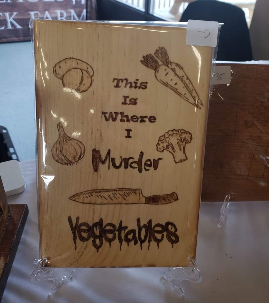 The chopping board for crime and horror authors perhaps...